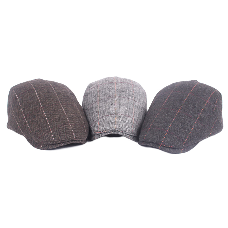 Collrown-Men-Beret-Cap-Adjustable-Cotton-Flat-Cap-Retro-Duck-Tongue-Cap-Warm-Forward-Cap-Driving-Hat-2027013