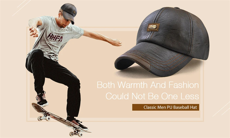 Collrown-Mens-Outdoor-PU-Leather-Baseball-Cap-Casual-Sun-Hat-Adjustable-Sport-Casual-Visor-Hat-for-A-2025122