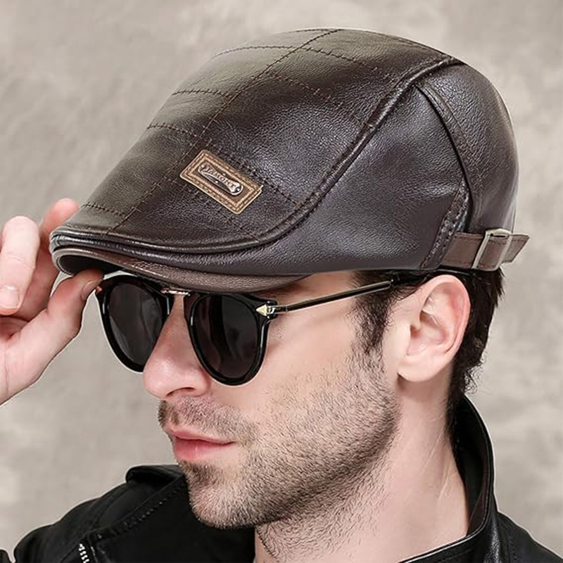 Collrown-Vintage-Berets-Mens-PU-Leather-Beret-Hats-Autumn-Winter-Adjustable-Hats-Mens-Visor-Warm-Fla-2025097