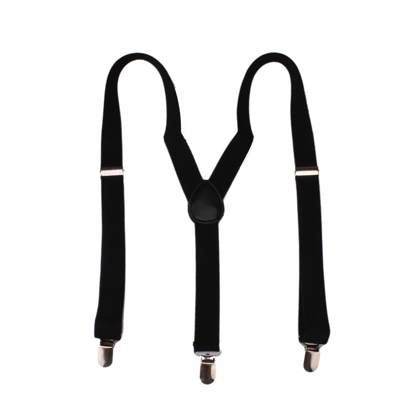 Mens-Classic-Black-Suspenders-Elastic-Y-Back-Adjustable-Braces-with-3-Metal-Clips-2022462