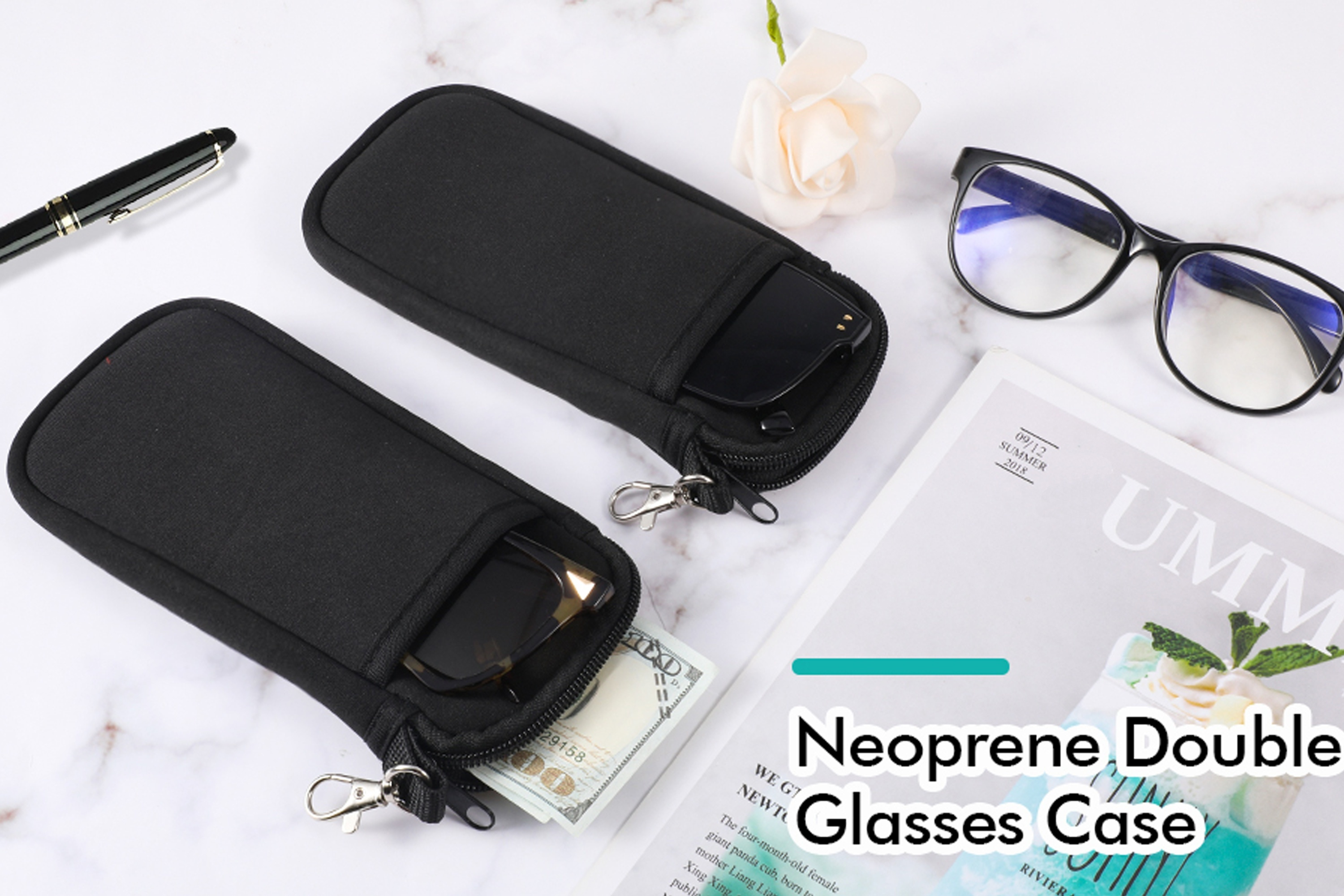 Portable-Soft-Zipper-Glasses-Bag-with-Buckle-Lightweight-Double-Pockets-Case-can-Store-Mobile-Phones-2032343